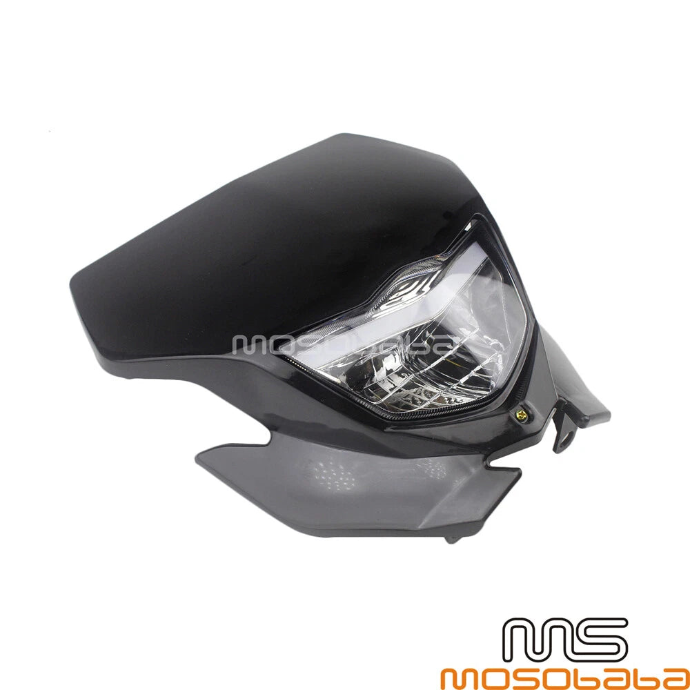 Enduro LED Headlight Fairing for Honda Kawasaki Yamaha YZ KLX CRF WRF