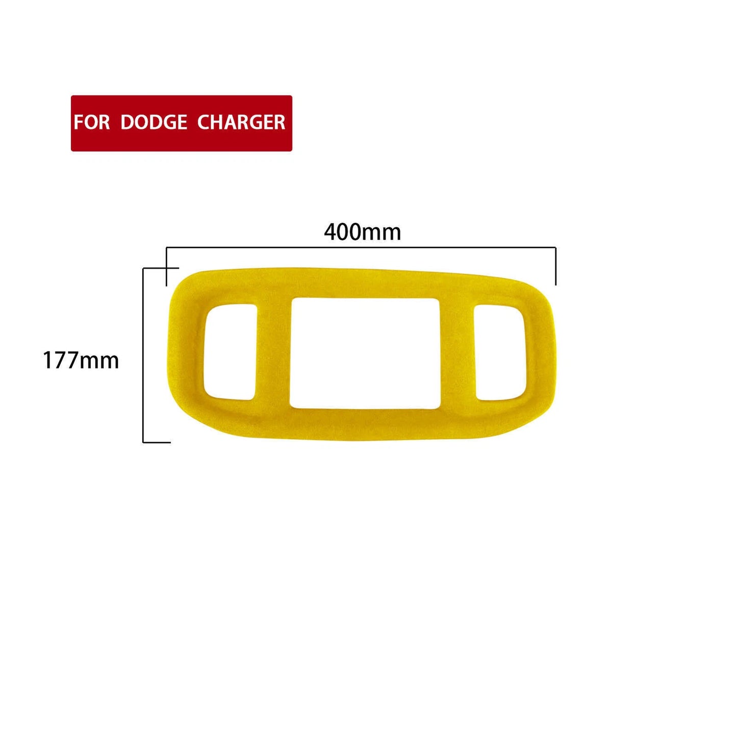 1x Yellow Navigation Panel Cover for Dodge Charger (2015-2023)