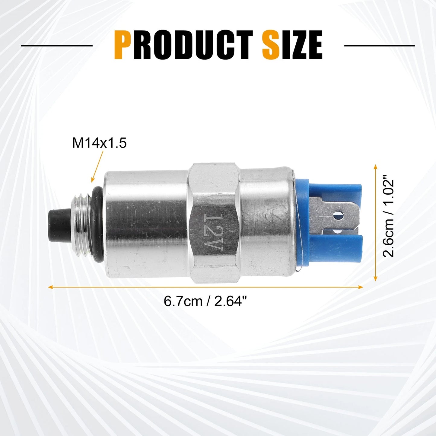 12V Fuel Cut-off Solenoid Valve for PERKINS MITSUBISHI