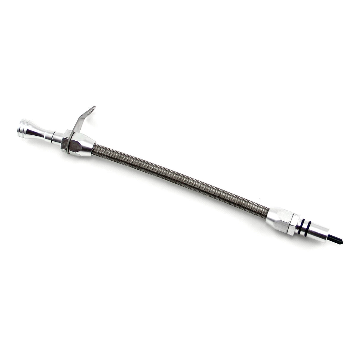 Braided Flexible Bell Housing Mount Transmission Dipstick for GM Turbo 400