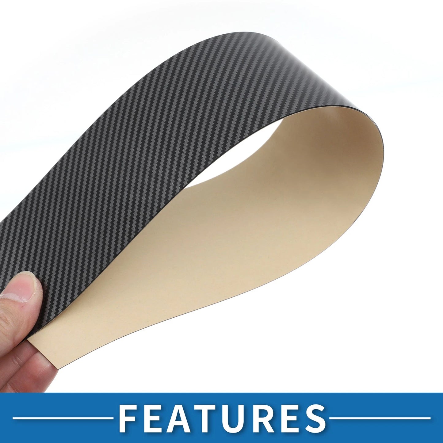 8pcs Door Pillar Window Trim for Ford EcoSport (2018-2022) Carbon Fiber Black