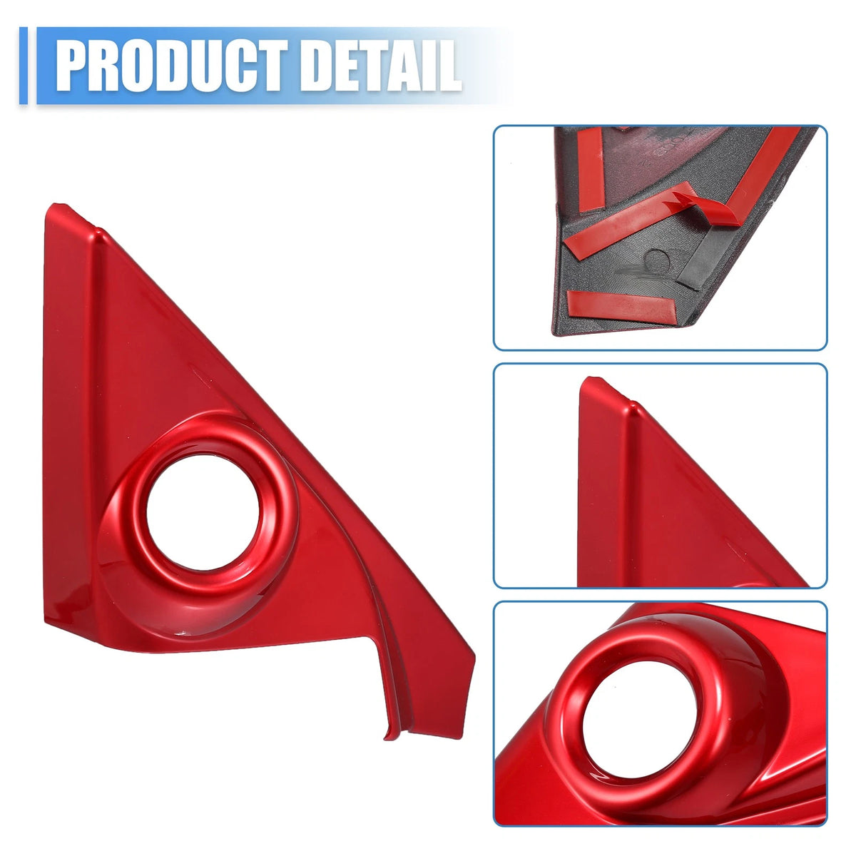 Red Front Door A Pillar Speaker Trim Cover for Honda Civic 2016-2021