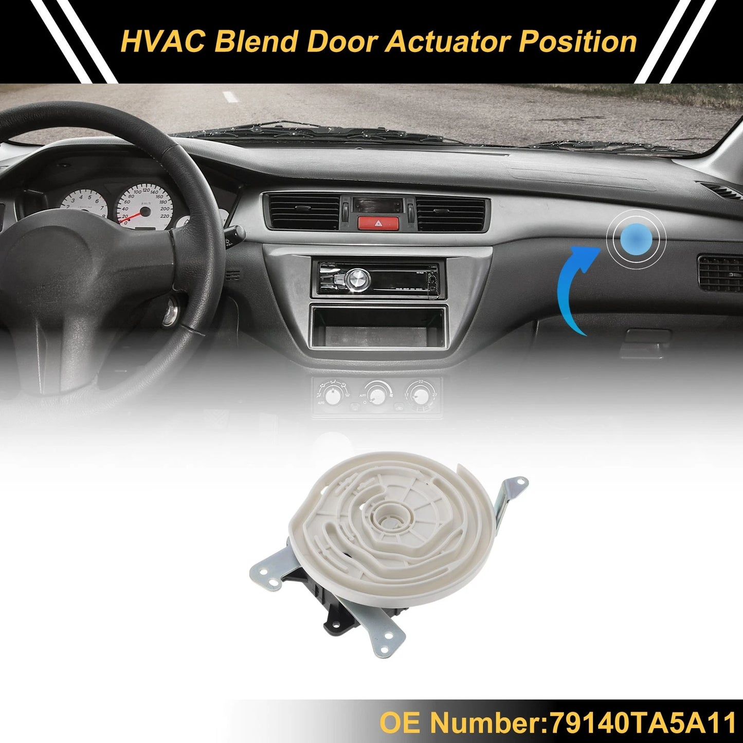 HVAC Heater Blend Door Actuator for Honda Accord (2008-2015)