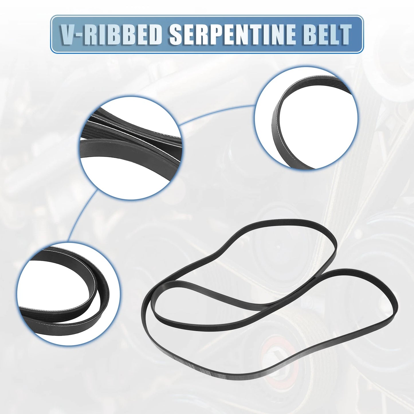 V-Ribbed Serpentine Drive Belt for Ford Mustang (2006-2010)