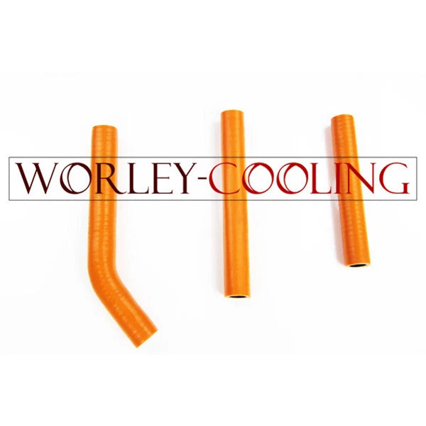 Orange Silicone Radiator Water Hose Kit for KTM 125 SX 144 SX 150 (2007-2010)