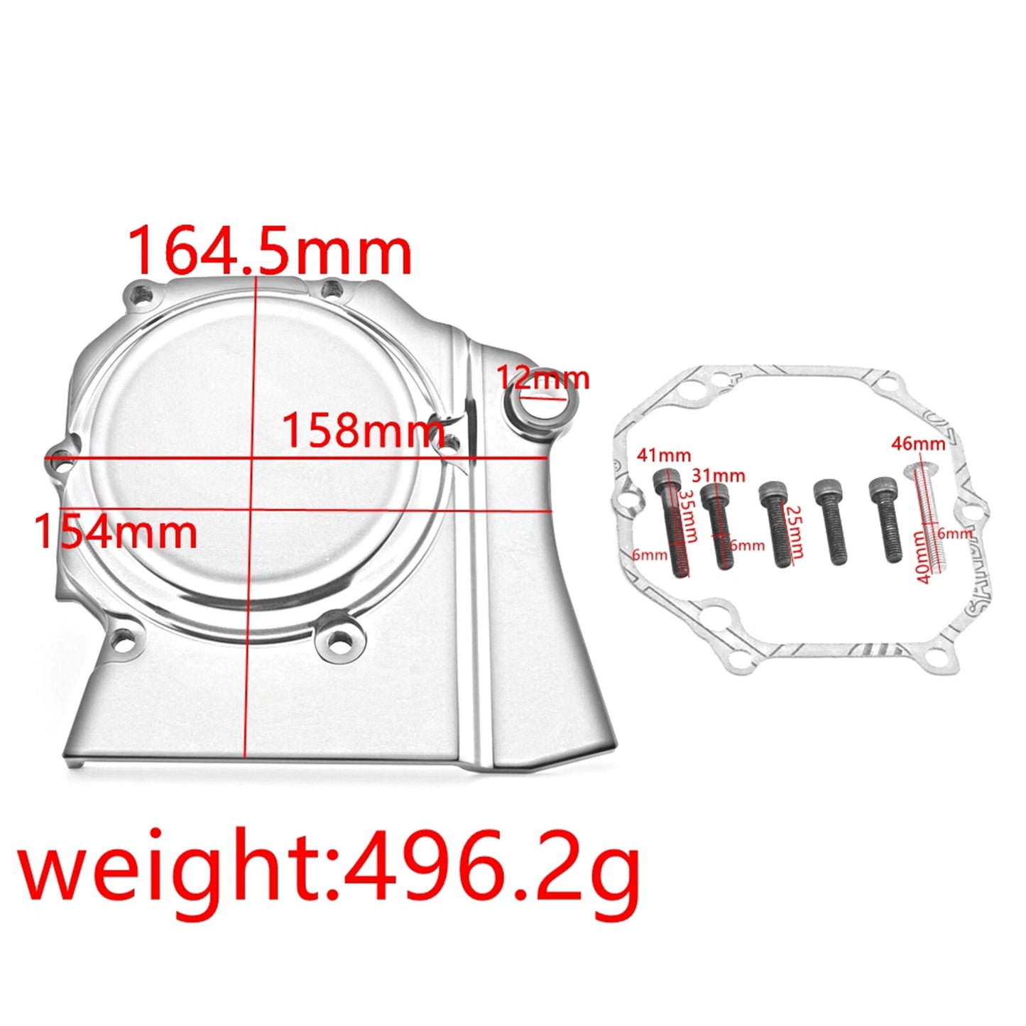 Black Side Engine Decorative Cover Kit for YAMAHA Vmax 1200 (1985-2007)