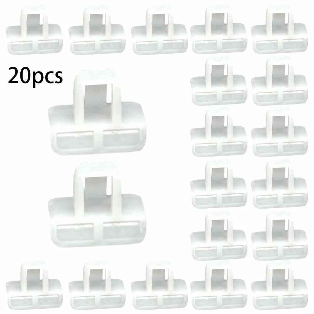 20 pcs Front Bumper Cover Clip Retainer for Vehicle White