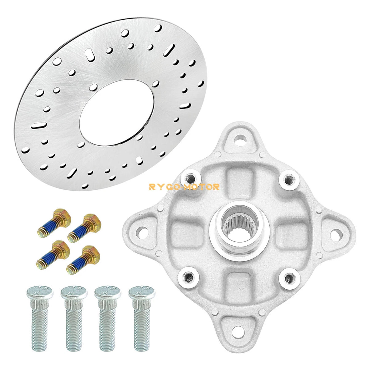 Front Wheel Hub & Studs & Brake Rotor Kit for Polaris Magnum 330 4x4 (2004–2006)