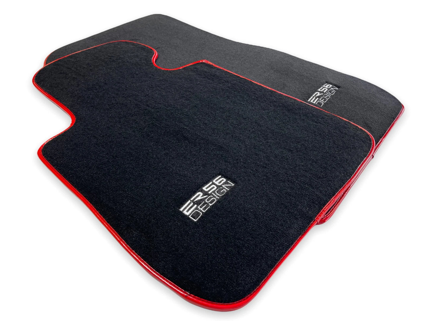 Premium Black Red Round Floor Mats for BMW X5 M Series F85 (2014-2020)