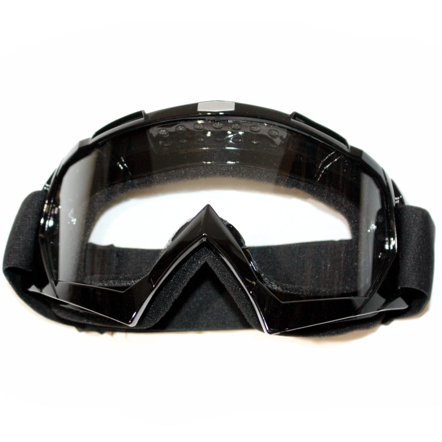 Clear Black MX Goggles for Motocross Motorbike - Anti-Fog UV Protection (N/A)