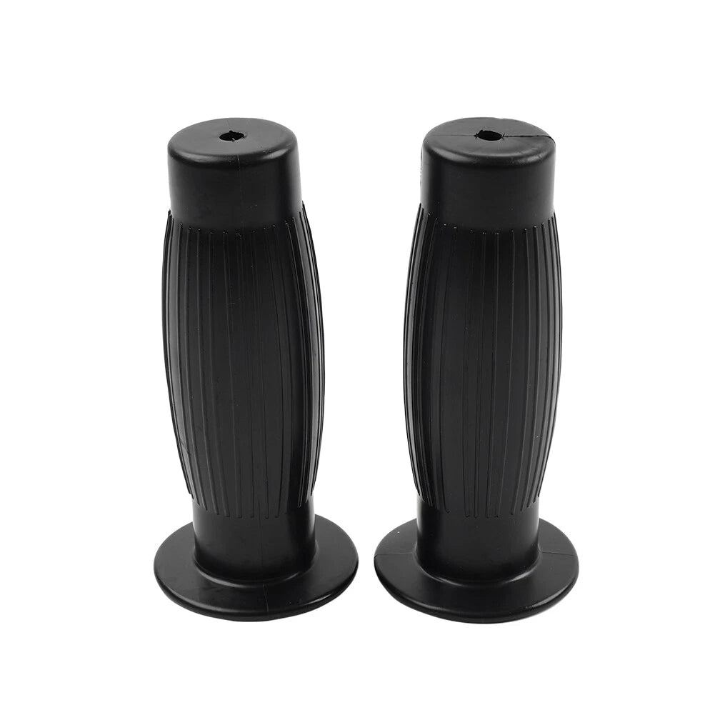 Universal 7/8" 1" Easy-Hold Hand Grips for Vintage Motorcycle Handlebars Black