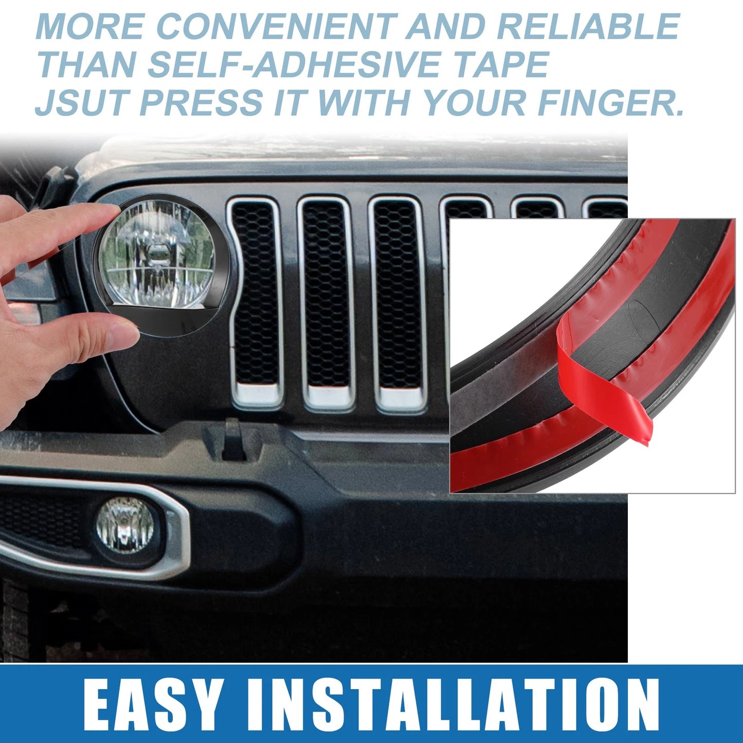 Headlight Lamp Stickers for Jeep Wrangler JL Sport/Sports (2018-2020) - 2 x
