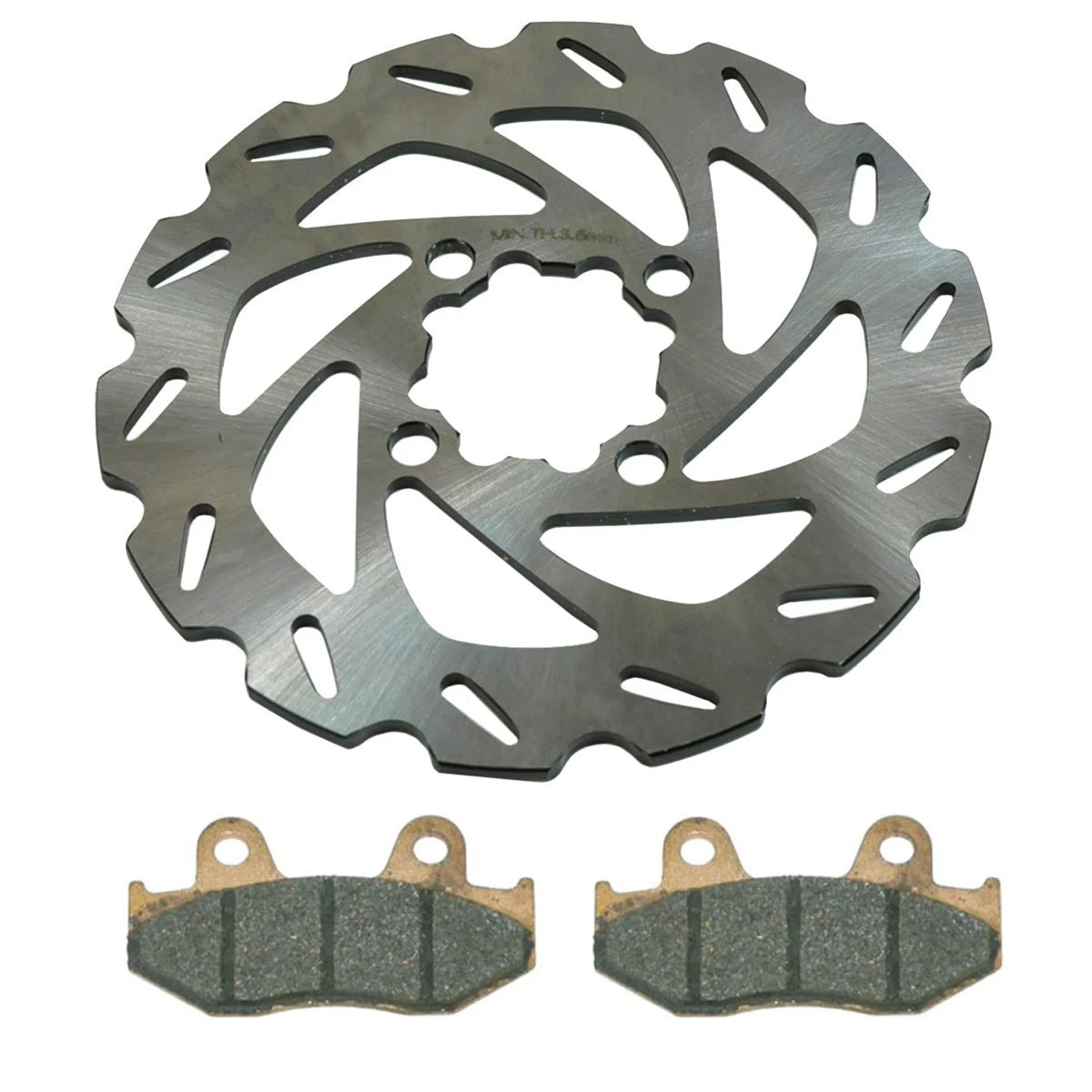 Rear Wave Pattern Rotor & Pads for Yamaha Raptor 700 (2013–2025)