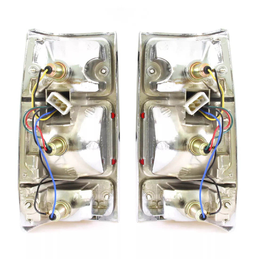 Chrome Tail Lights x2 for Holden Rodeo Isuzu TF TFR Vauxhall Brava 1988-2002