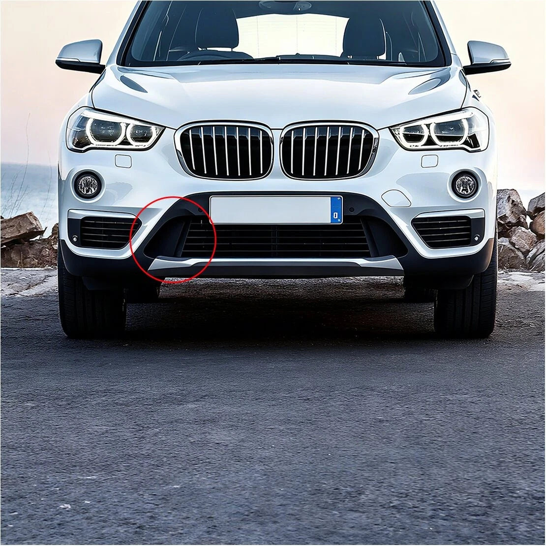 Right Front Bumper Lower Grille Cover for BMW X1 F48 F49 (2016-2018)