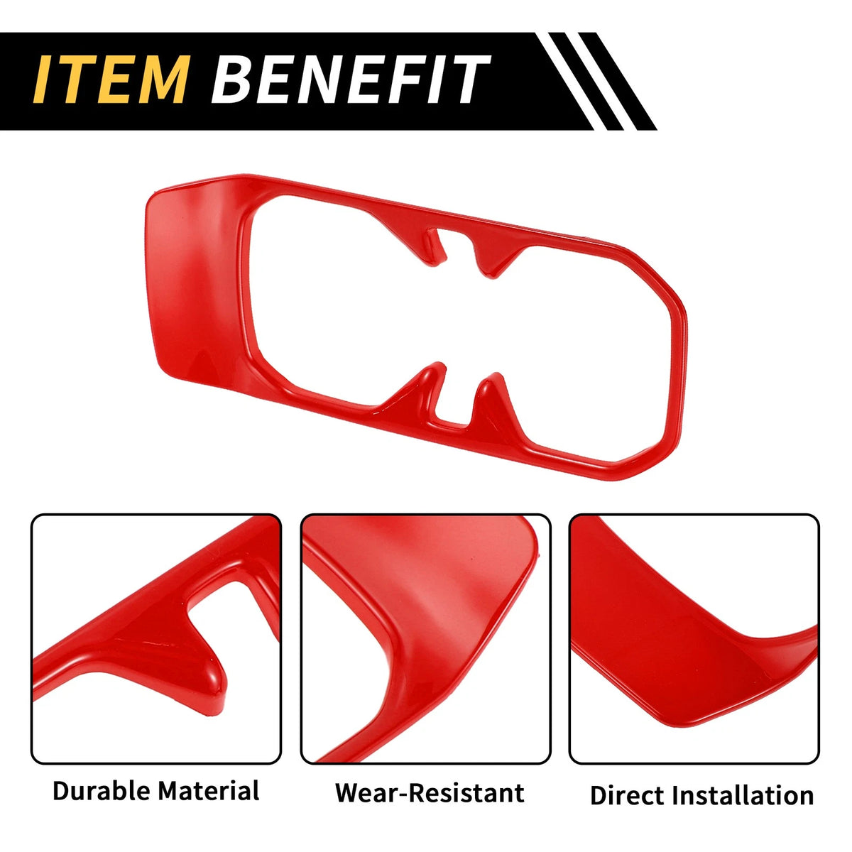 Cup Holder Cover Trim for Jeep Wrangler JL JLU (2018-2024) - Red 1 x Pc