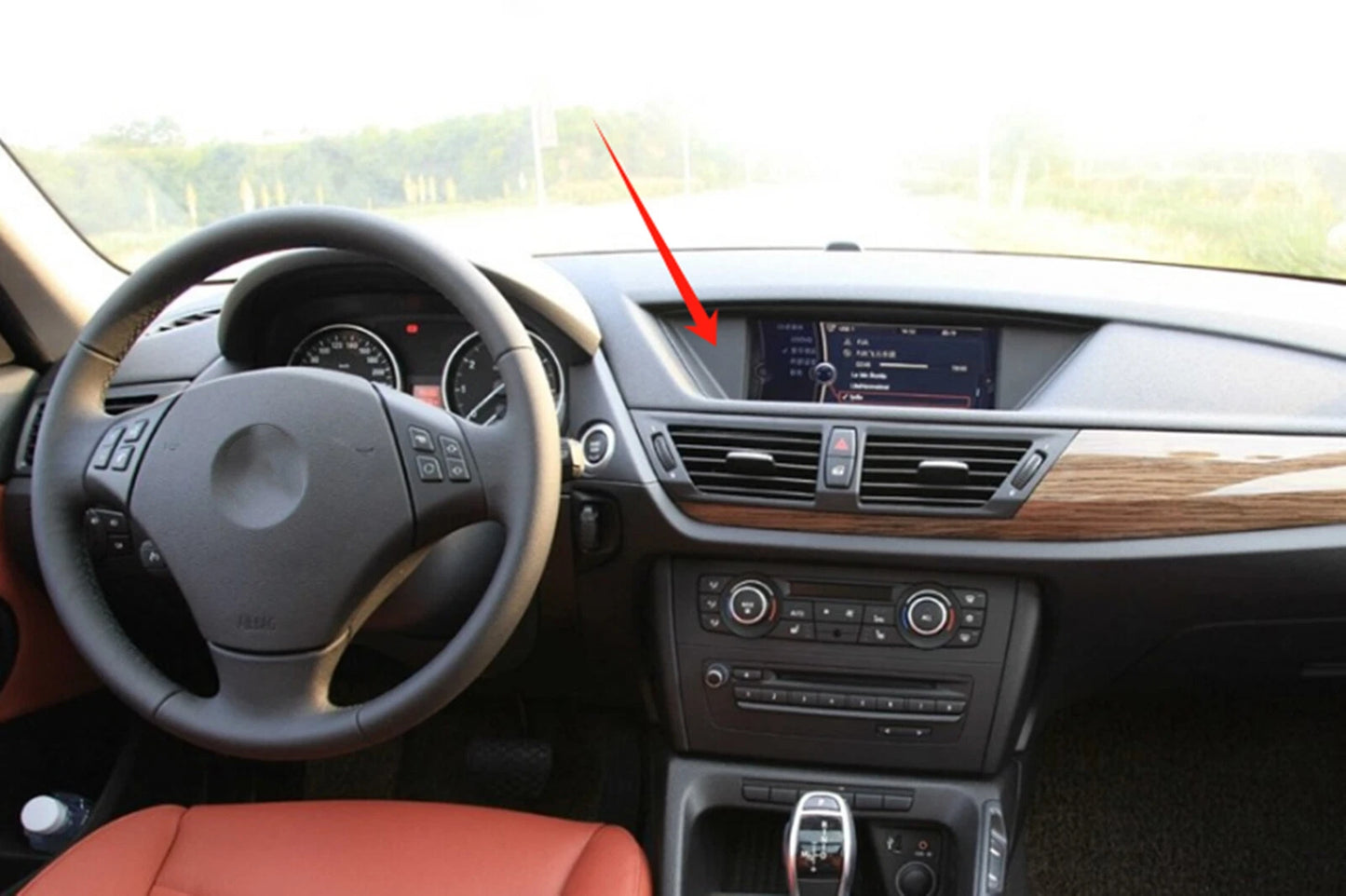 Center Display Panel Cover for BMW X1 E84 (2009-2015)