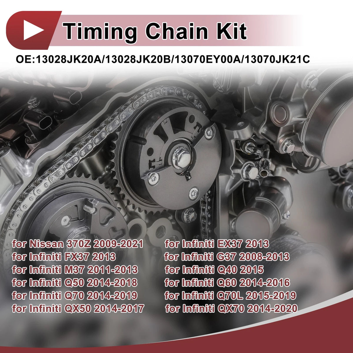 Timing Chain Kit for Infiniti G37 M37 Q50 Q60 370Z