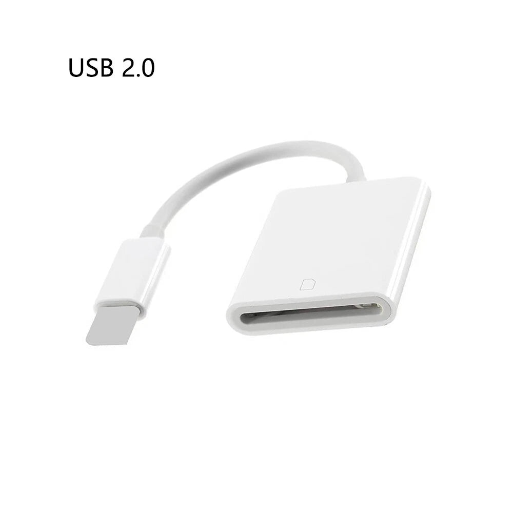 SD Card Adapter for iPad iPhone 7 8 X Xs 11 12 13 14 Pro Max (2017-2023)