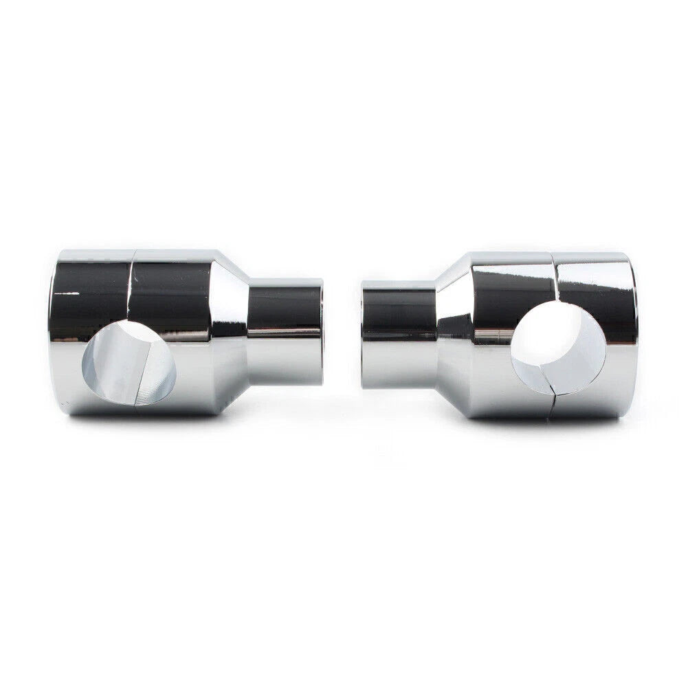 Handlebar Mount Adapter Risers Clamp for Honda Harley Chrome
