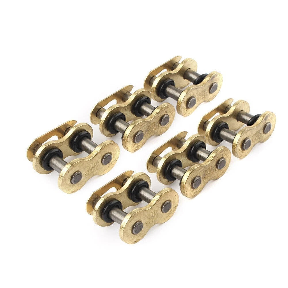 6PCS Master Chain Connector Link with O-rings for Motorcycle Dirt Pit Bike