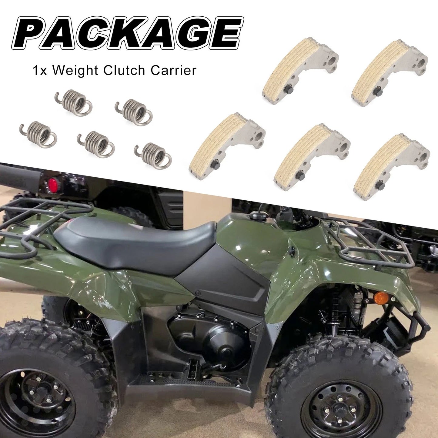 Weight Centrifugal Clutch Carrier Shoes for Suzuki KingQuad 400 LTF (2005-2013)