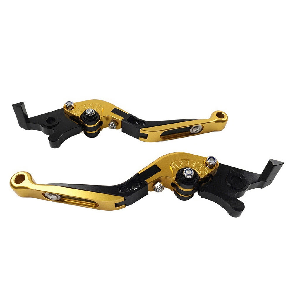 CNC Extendable Brake Clutch Levers for Honda CBR650R CB650F (2014-2023) Gold