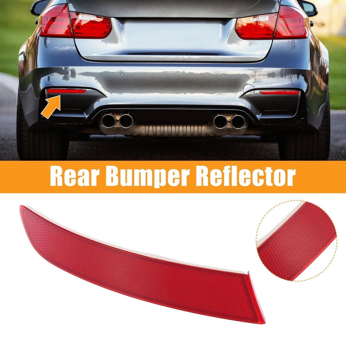 Rear Bumper Reflector Strip Cover Left Side for BMW X3 (2015-2016)