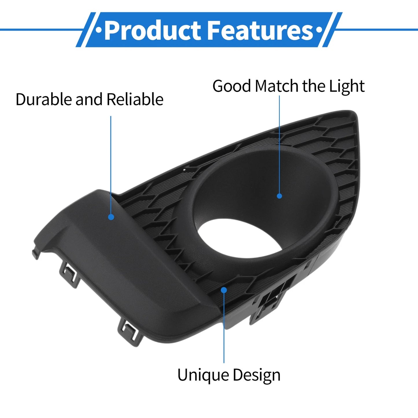 Front Right Fog Light Grill for Honda Fit (2015-2017)