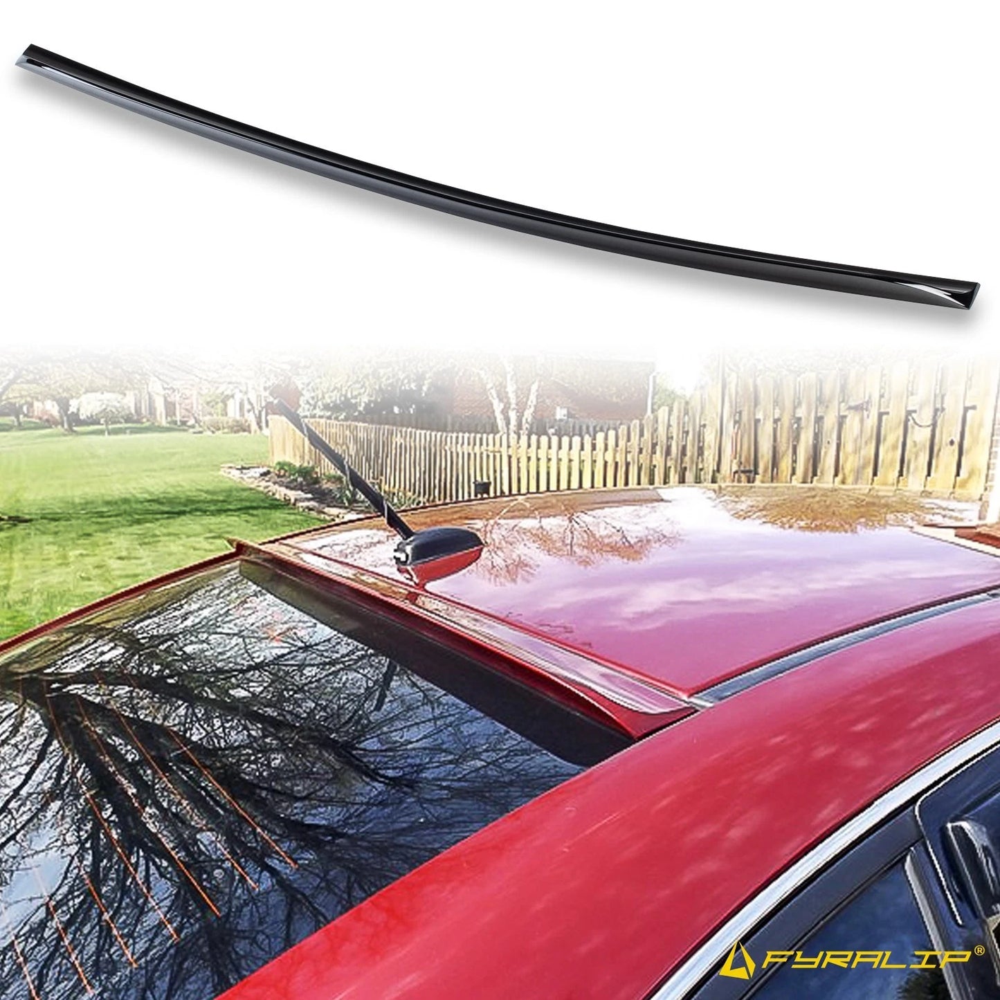 Black Roof Spoiler for Pontiac G8 (2008-2009)