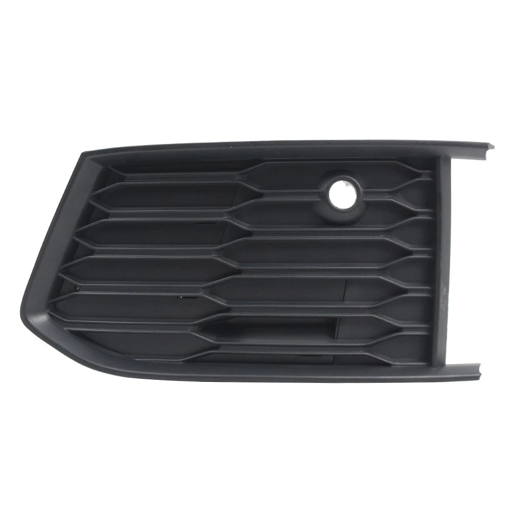 Left Front Bumper Fog Light Grille Cover Matte Black for Audi A6 S6 (18-24)