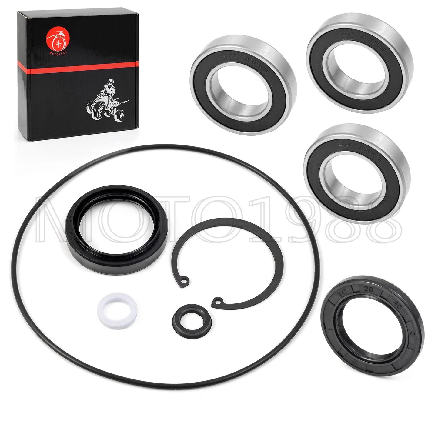 Rear Axle Drum Seal Bearing Kit for Honda Recon TRX250 (1997–2022)