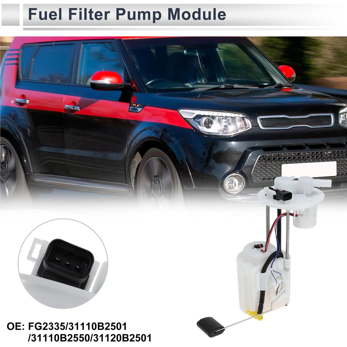 Electric Fuel Pump Assembly for Kia Soul 2016-2019 L4 1.6L 2.0L