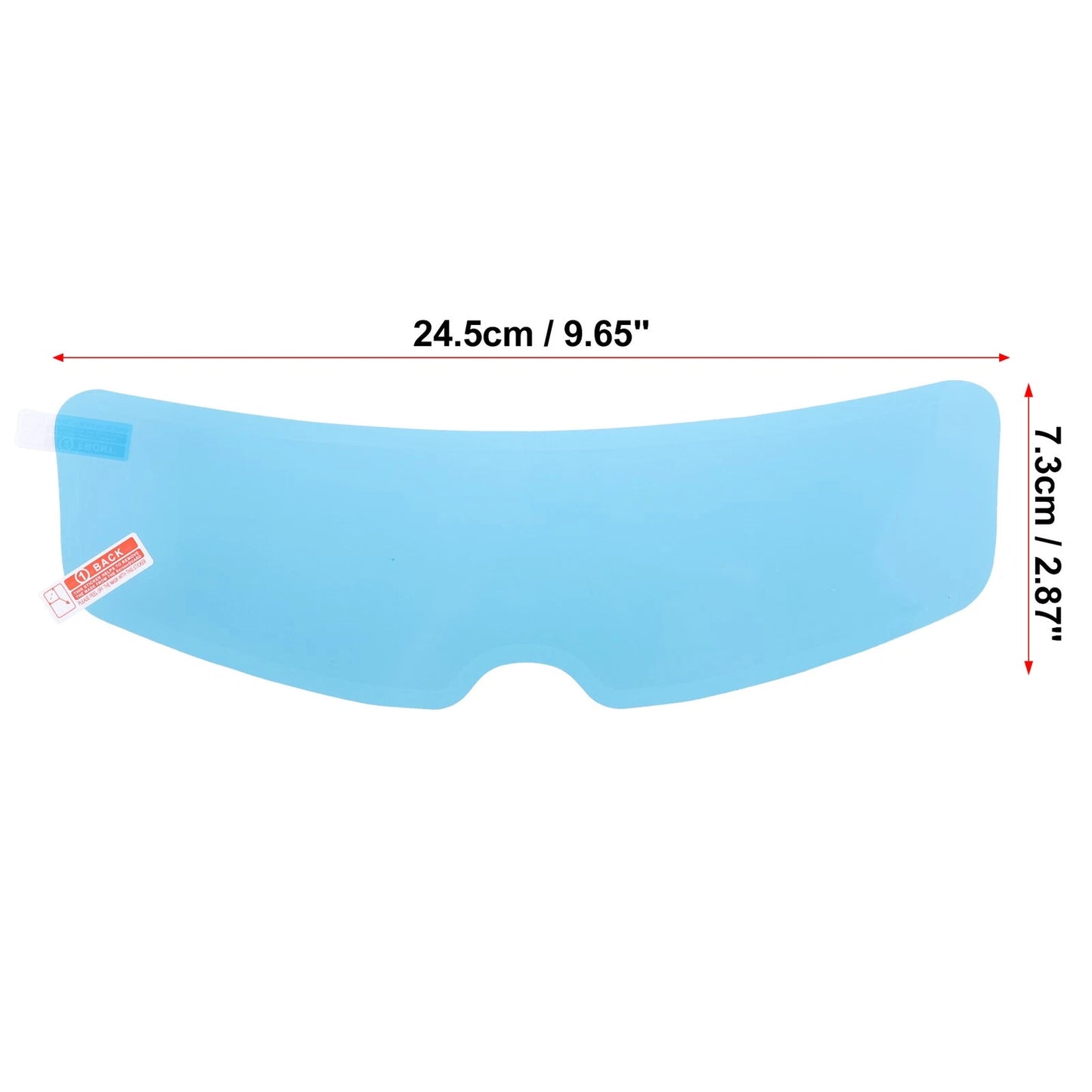 3pcs 9.65"x2.87" Motorcycle Helmet Rain Film Anti Rain Shield Lens Stickers