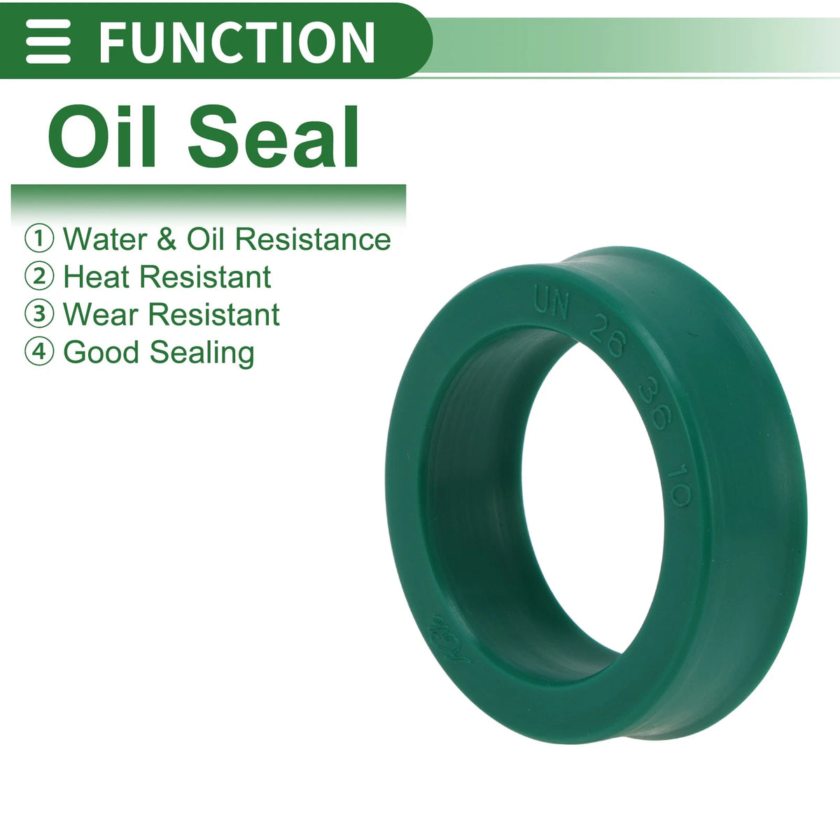 Oil Seal 26x36x10mm Rotary Shaft Seal TPU for Make Model