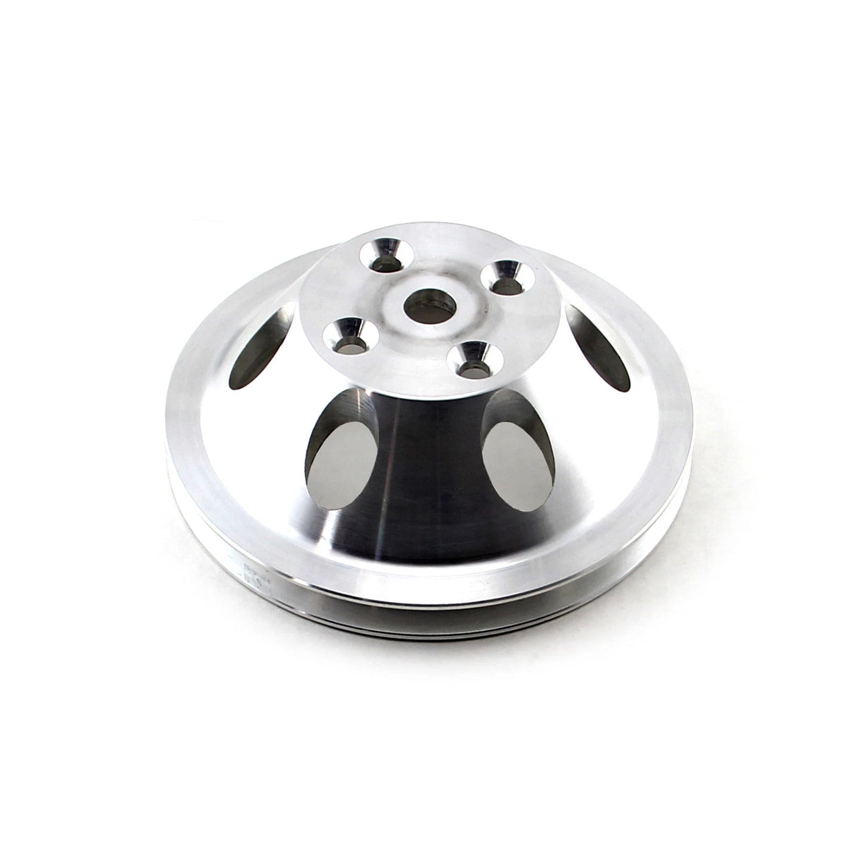 SBC 350 Billet Aluminum Long Water Pump & Pulley for Chevy
