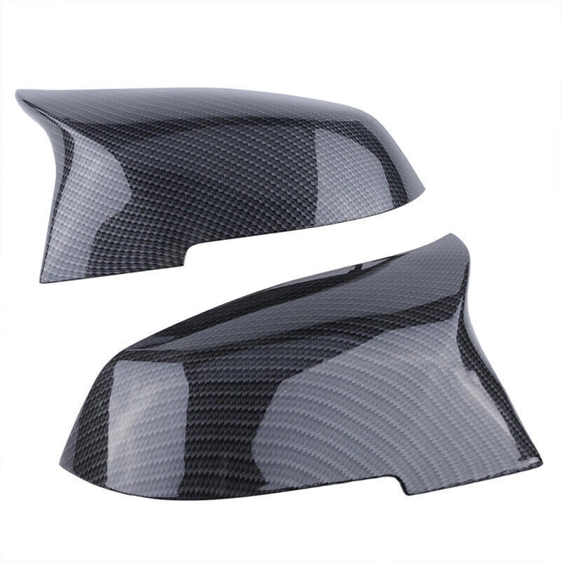 4PC Kidney Grills & Carbon Fiber Mirror Caps for BMW F30 320i 328i (2012-2018)