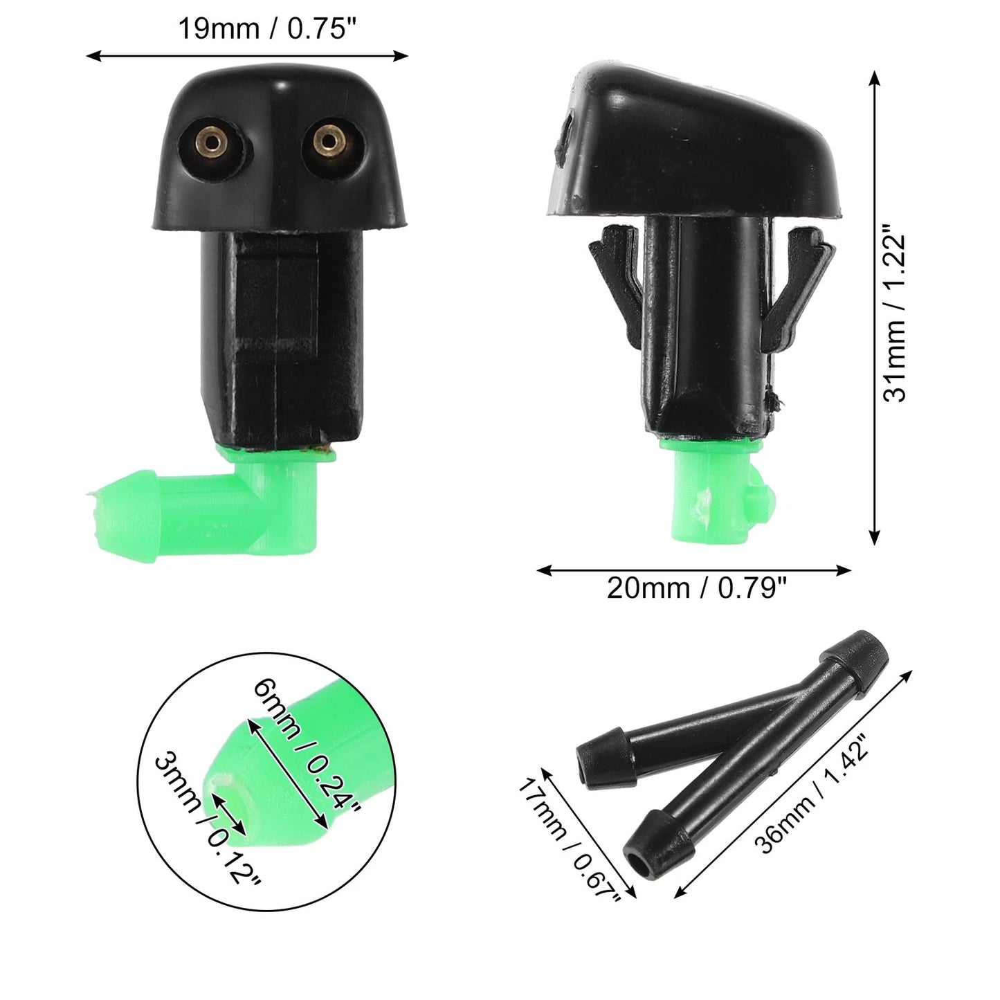 Windshield Wiper Washer Nozzle Spray Jet for Honda Accord