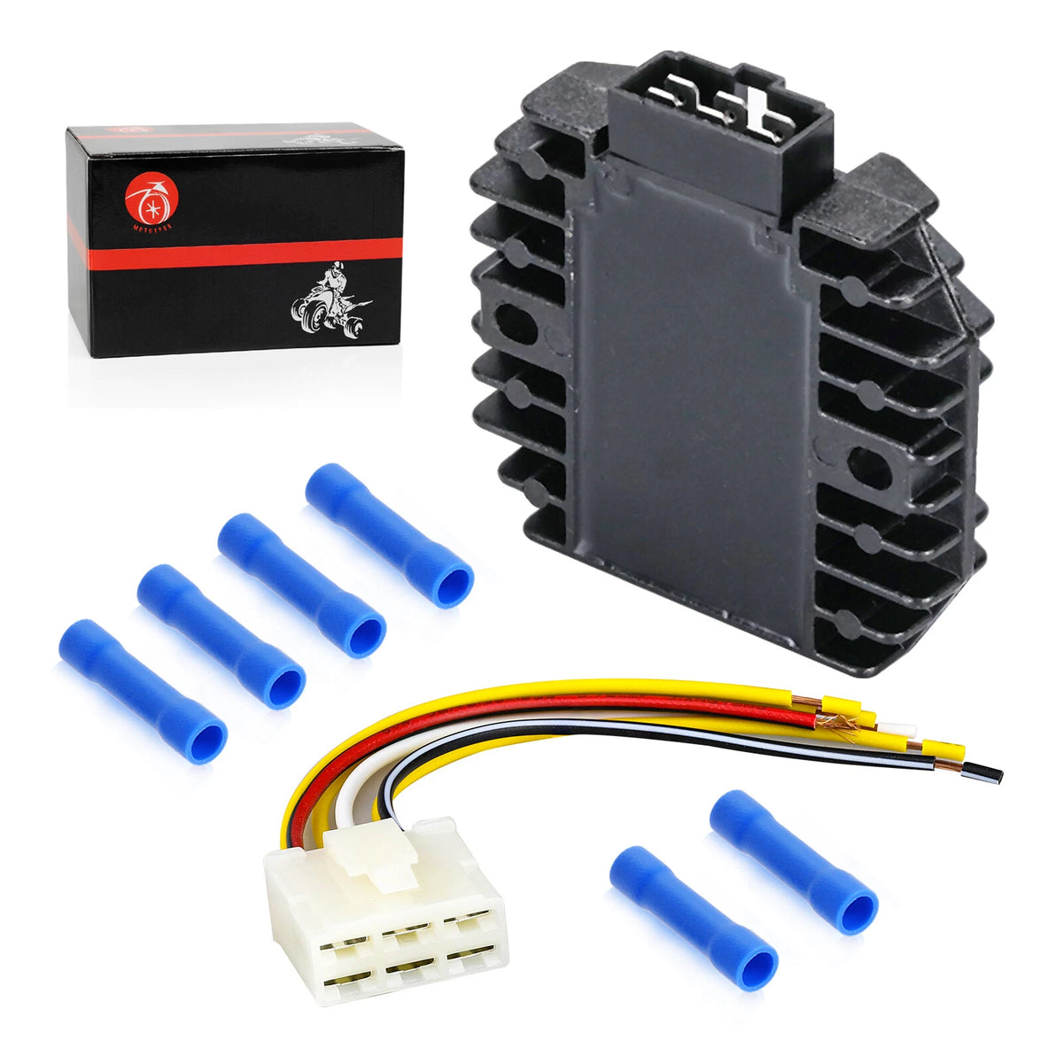 6 Pin Regulator Rectifier & Plug for Kawasaki KLF300-B Bayou 300 (1992-1998)