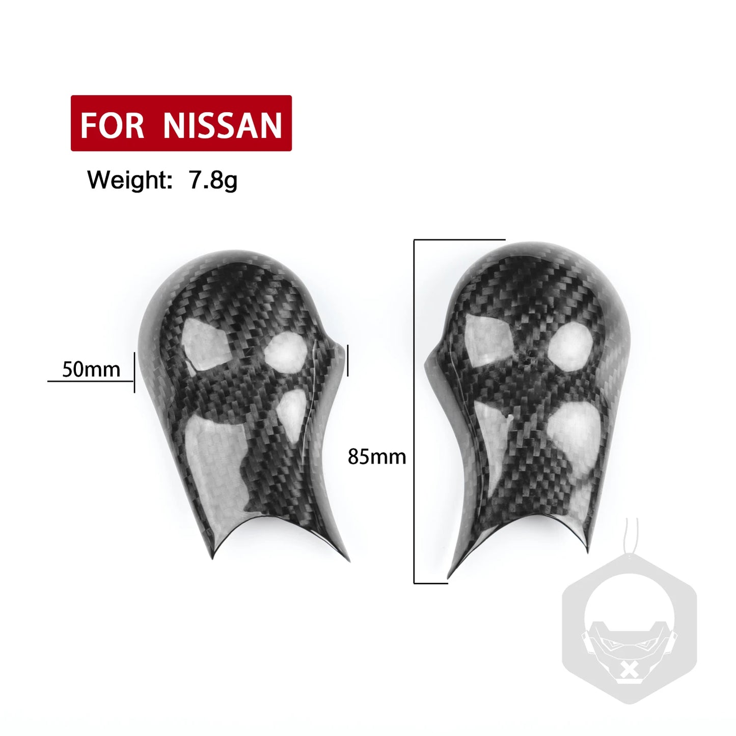 Gear Shift Knob Side Cover Trim for NISSAN 350Z (2003-2009) 2 x Black