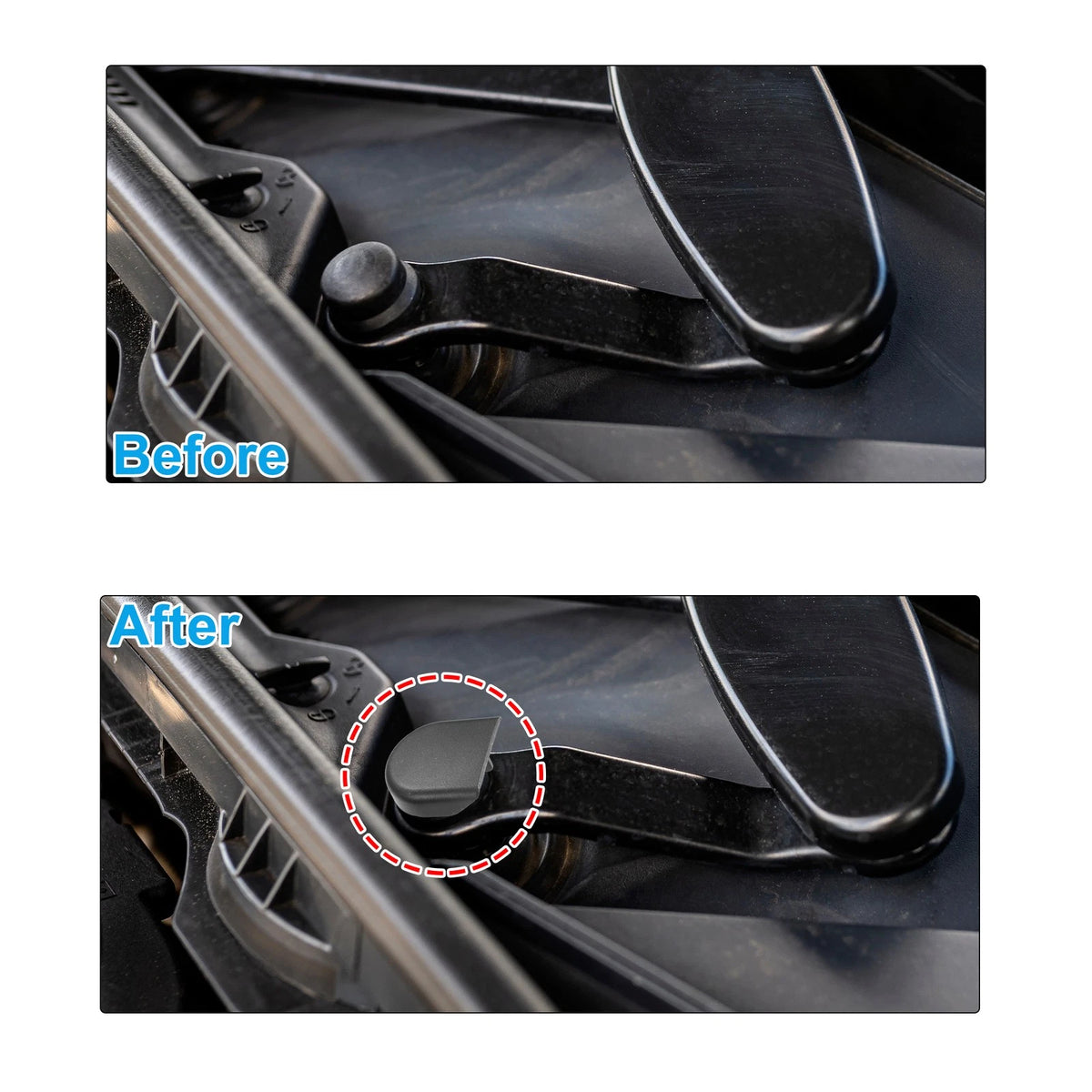 2 x Windshield Wiper Arm Nut Cover Cap for Toyota C-HR (2018–2022)