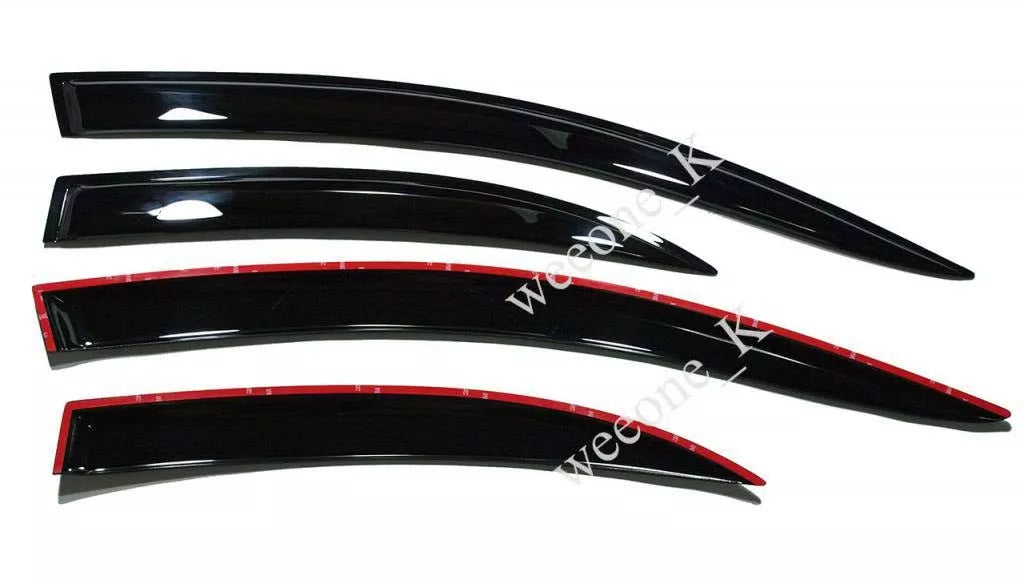 4 x Door Visor Monsoons for Mitsubishi Lancer (2009-2015)