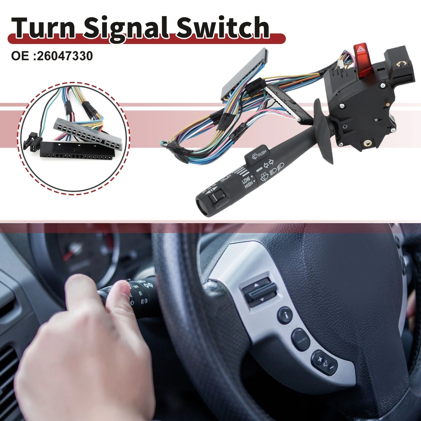 Steering Column Turn Signal Lever for Chevrolet Tahoe C1500