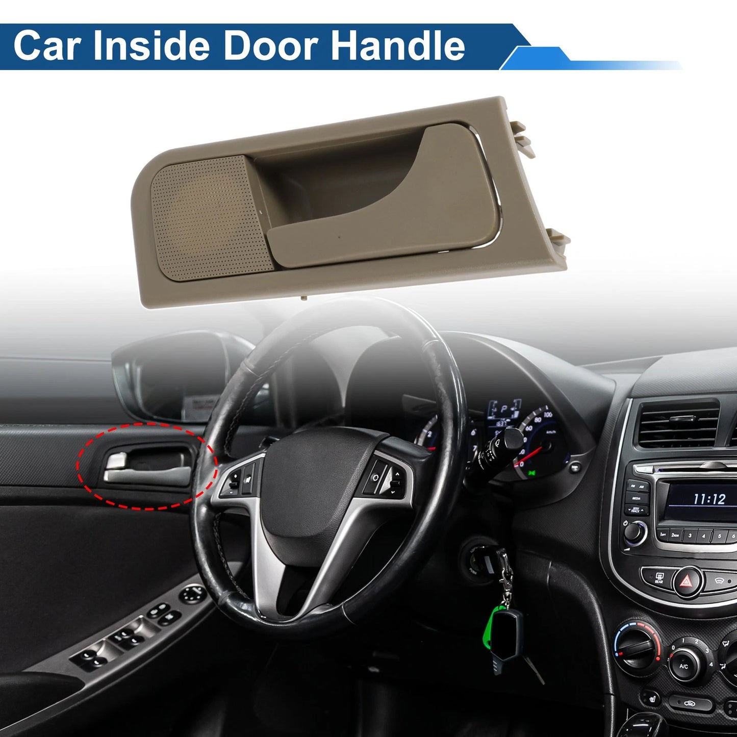 Front Driver Side Interior Door Handle for Buick Excelle (2003–2008)
