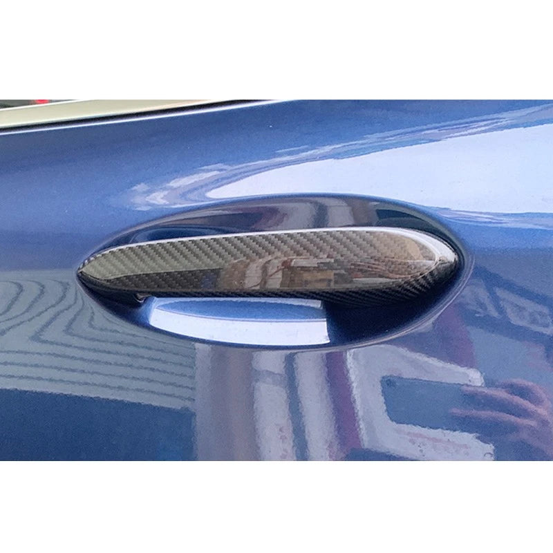Gloss Carbon Fiber Door Handle Covers for BMW G20 X3 X4 X5 X7 M5 F90 (2019-2023)
