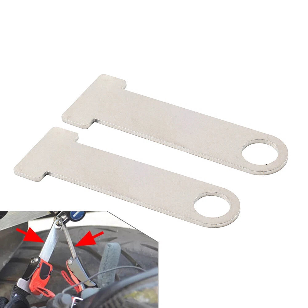 2 x Universal Motorcycle Helmet Strap D-Ring Steel Lock Extensions for Scooter