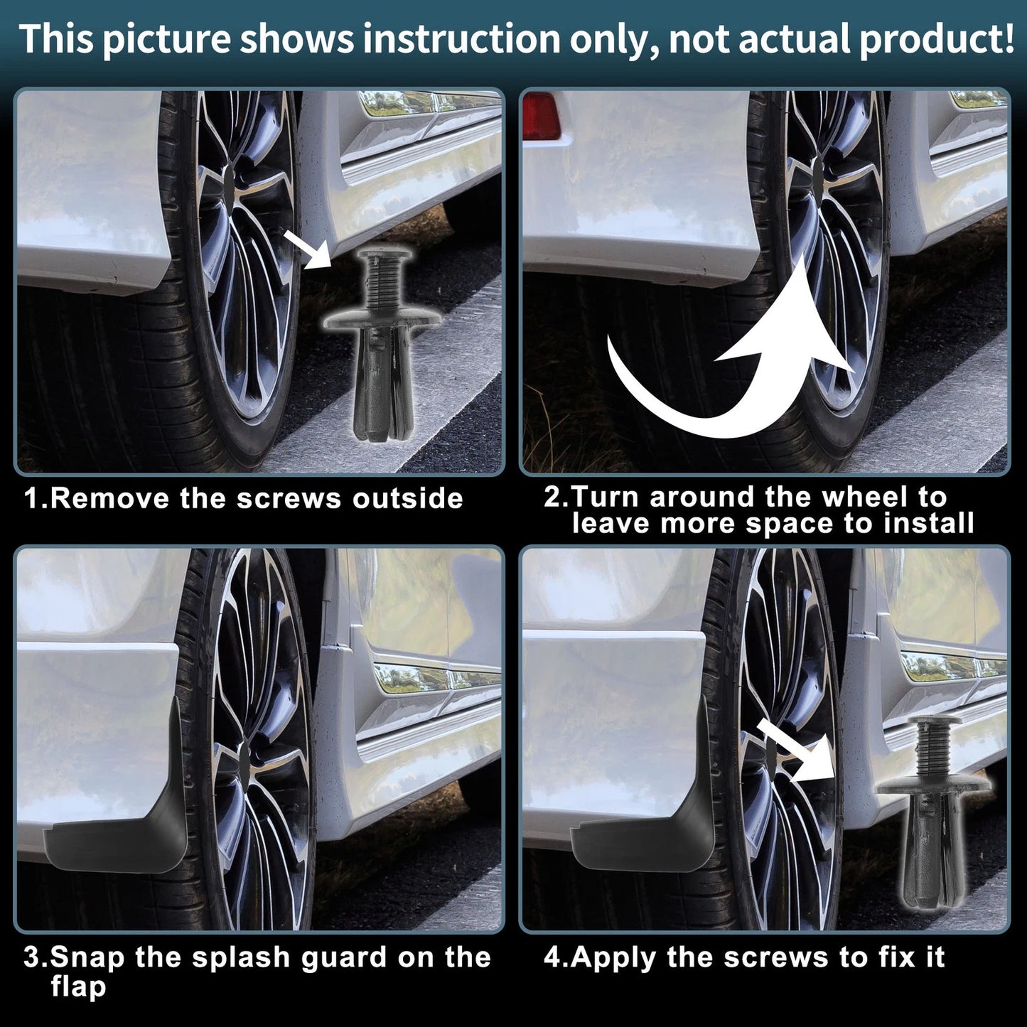 Mud Flaps for Volvo XC40 (2018-2024) - No-Drill Splash Guards