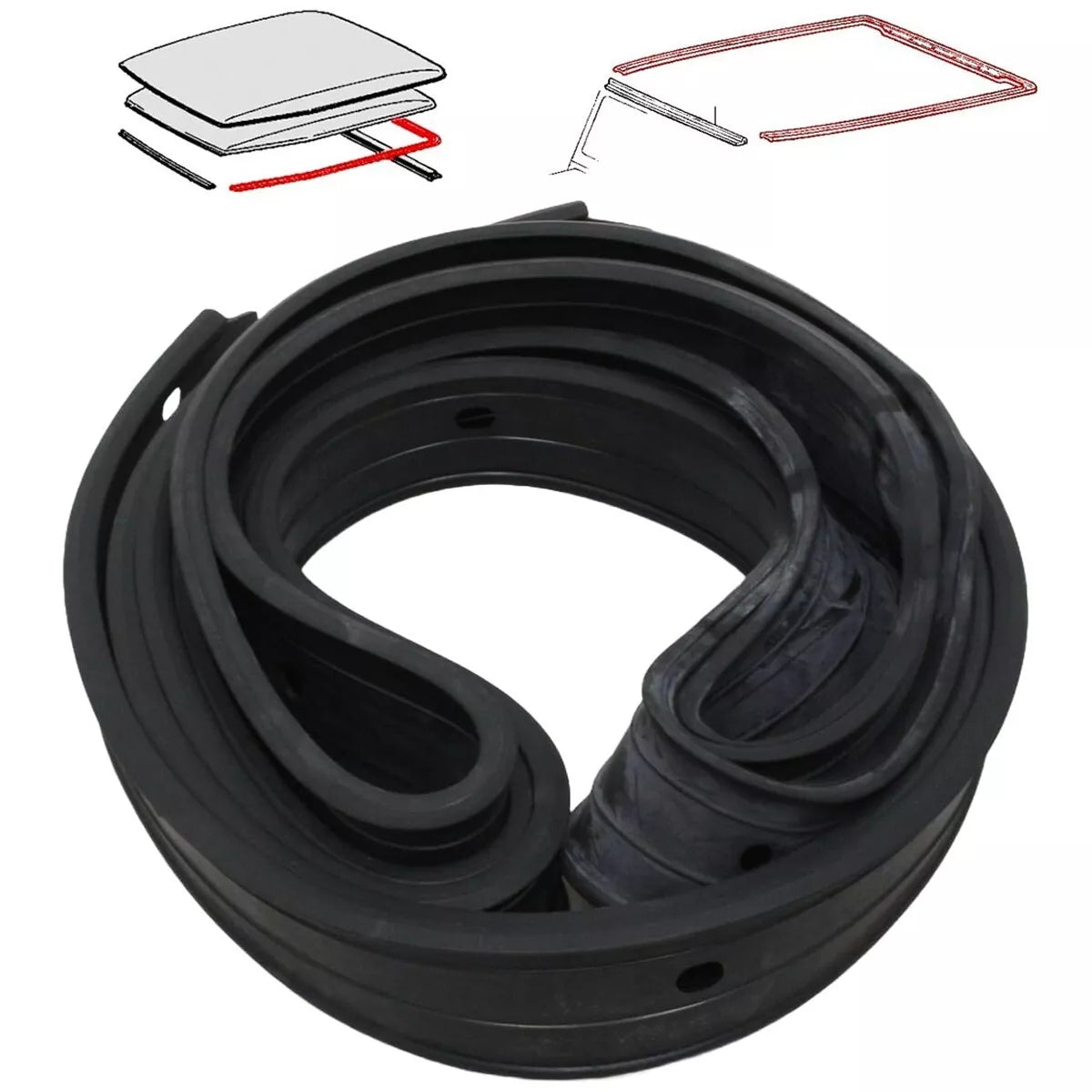 Rear Weatherstrip Roof Seal for Toyota Land Cruiser 40 Series (1960-1984)