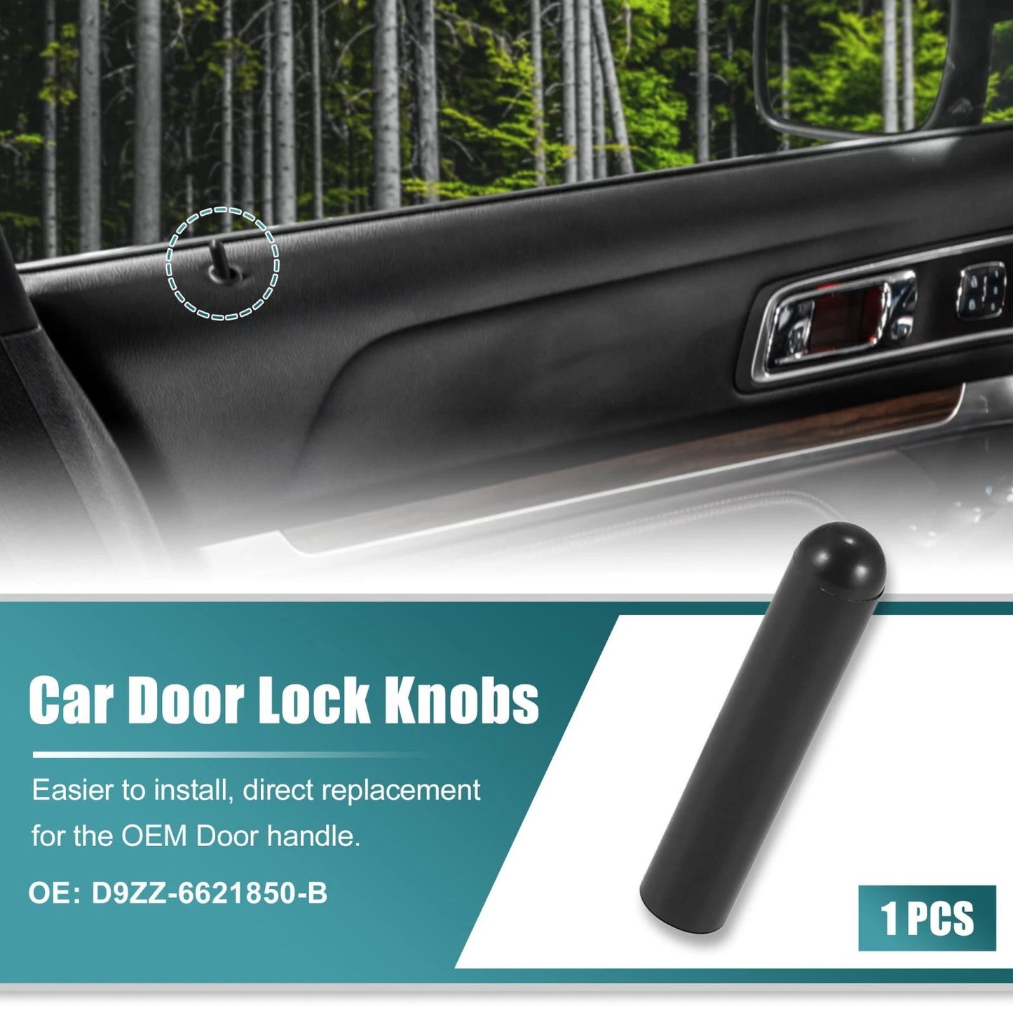 Interior Door Lock Knob Pull Pins for Ford (D9ZZ-6621850-B)