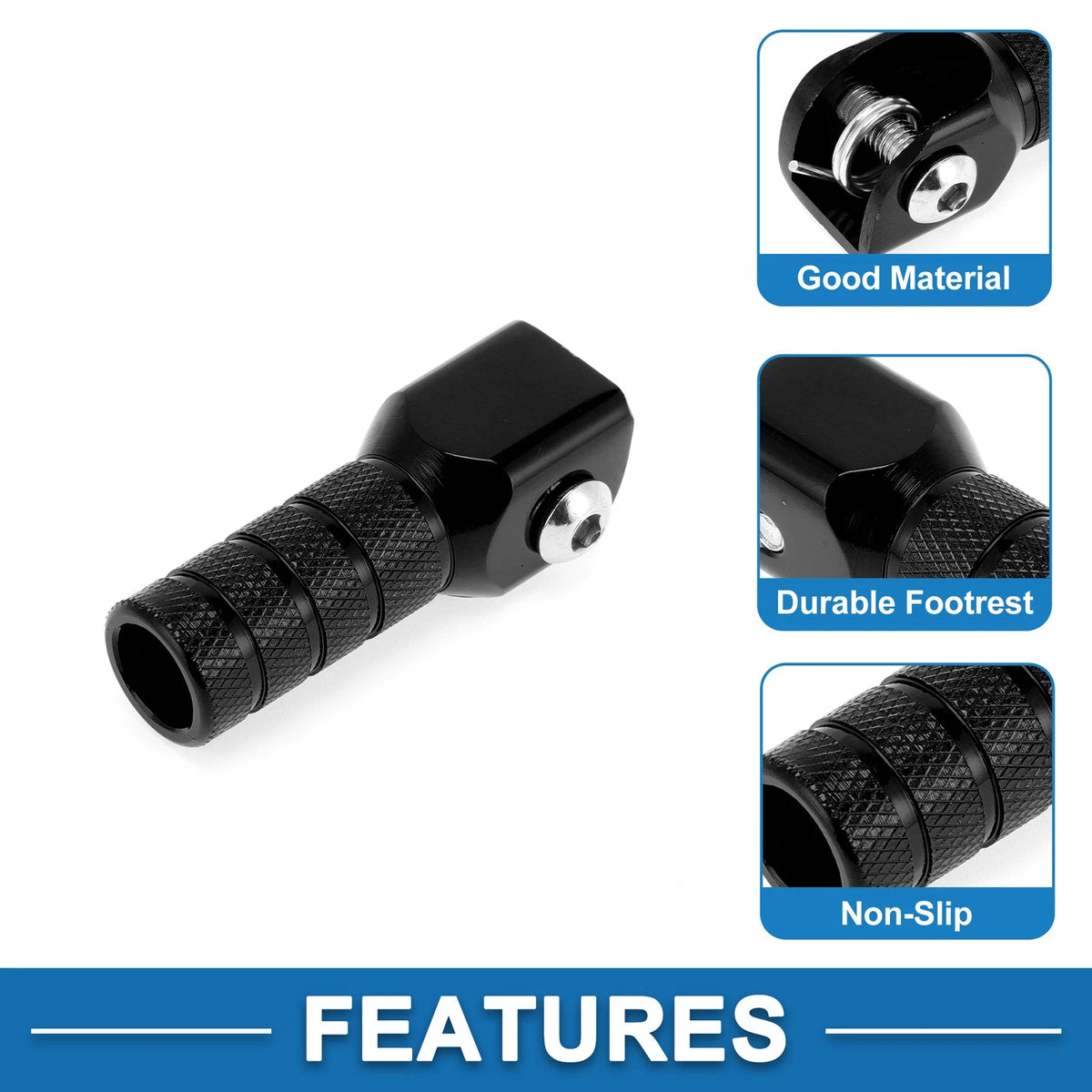 Cylinder Square Motorcycle Shifter Footrests Pegs 1 Pc for Suzuki RMZ